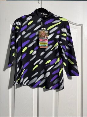 NWT Jamie Sadock Sunsense SPF 50 Golf Top XS 1/4 Zip Cooltrex UV Protection
